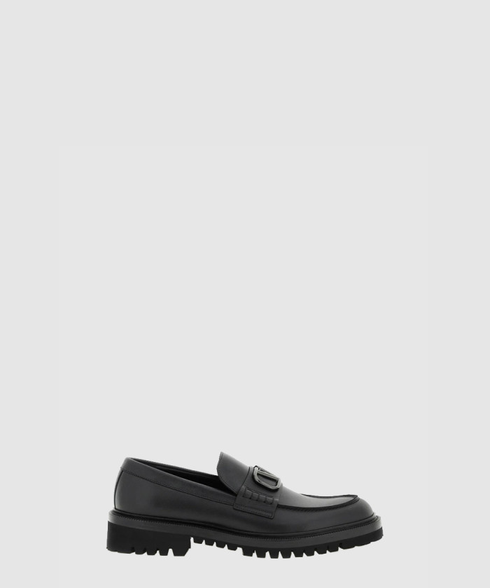 발렌티노 V로고 시그니처 레더 로퍼