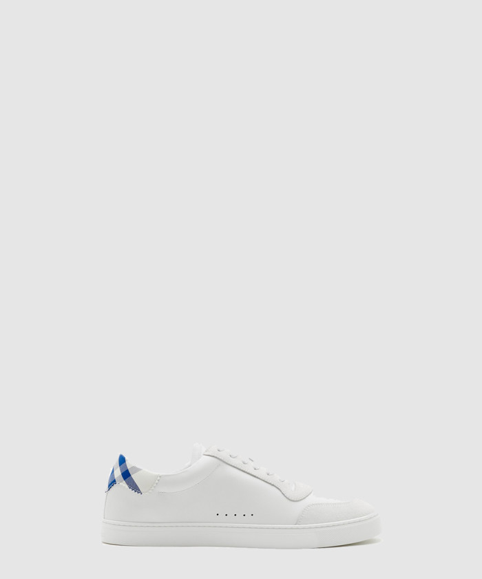 버버리 레더 체크 코튼 스니커즈 80778571