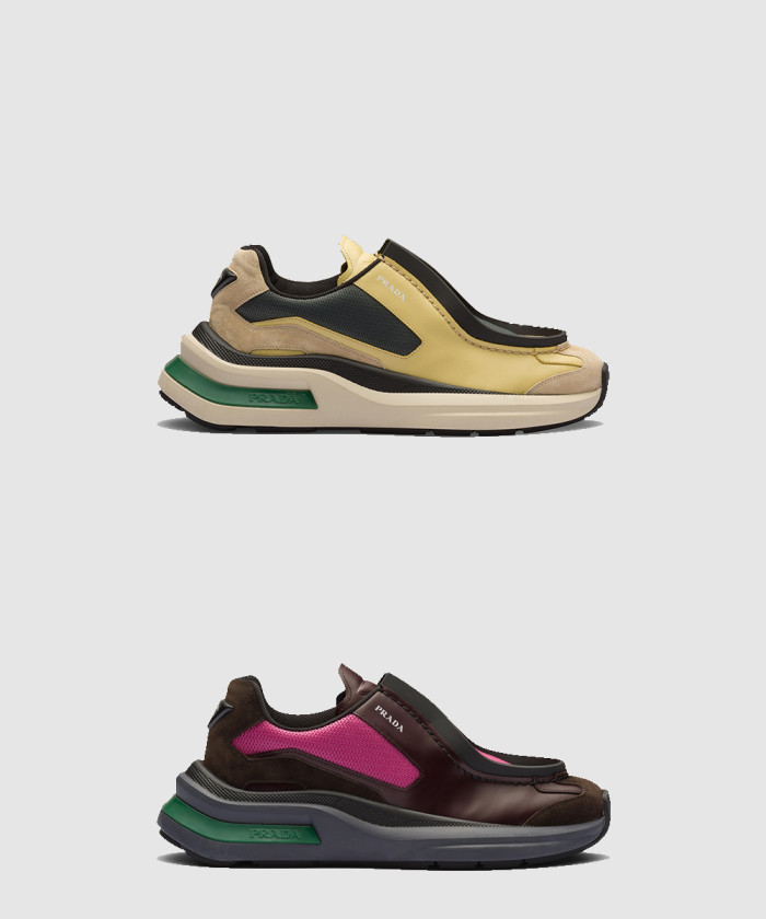 프라다 브러시드 스니커즈 2EG424