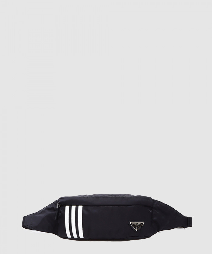 프라다 리나일론 및 사피아노 가죽 벨트백 2VL034