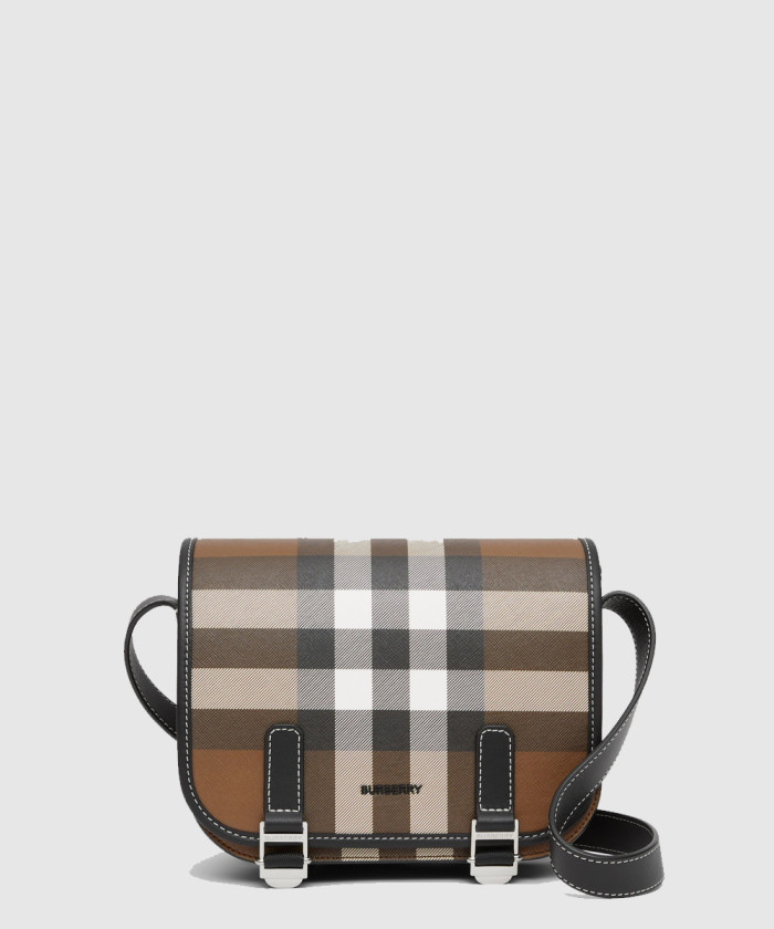 버버리 체크 프린트 메신저백 80528041